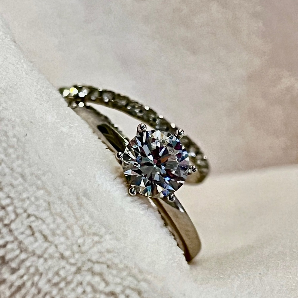 $90 Each — Cubic Zirconia/Swarovski Crystal Rings—Sizes 7-8 - Picture 4 of 5